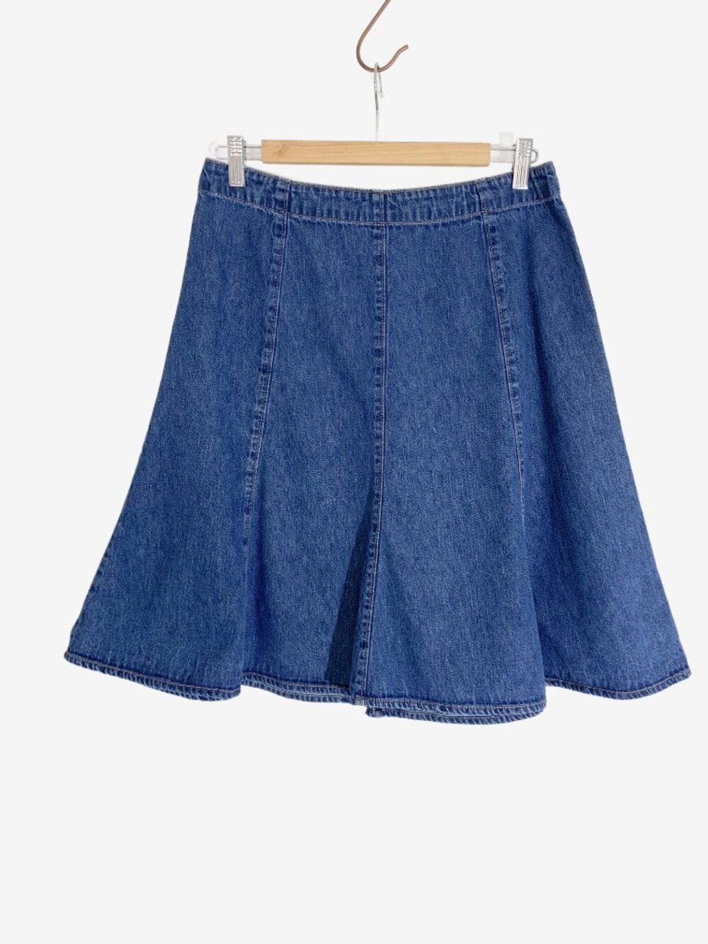 Vintage Y2K Panelled Denim Skirt by Northern Reflections / size Small-Medium